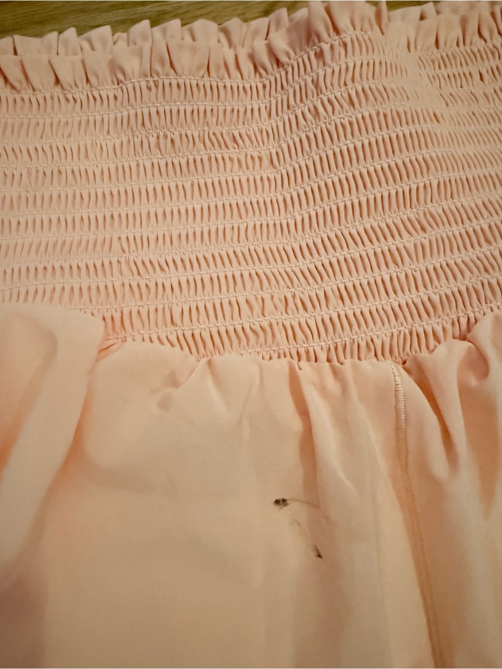 aerie Peach and White Smocked-Waist Athletic Shorts Duo - Picture 3 of 3